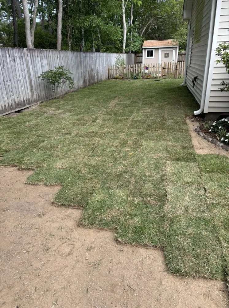 Custom lawn mowing service with custom design in Hammond, LA by Miller’s Landscaping