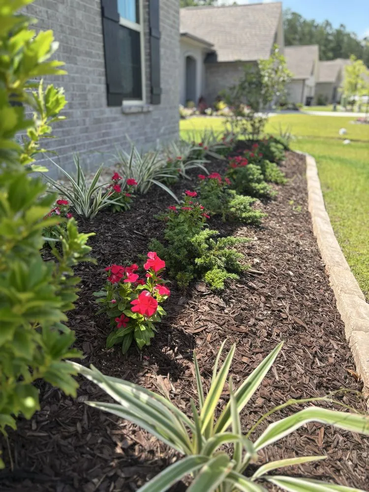 Custom landscape design for year-round maintenance in Hammond, LA by Miller’s Landscaping