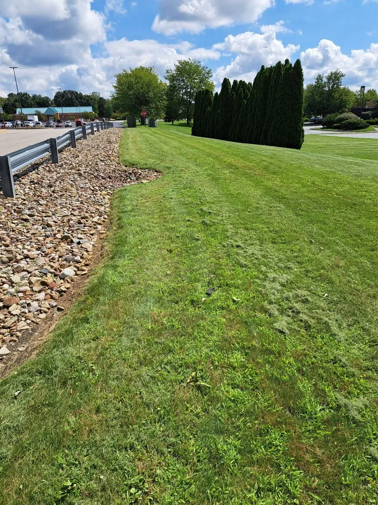 Custom garden landscaping with custom design in Alliance, OH by Miller's Plowing