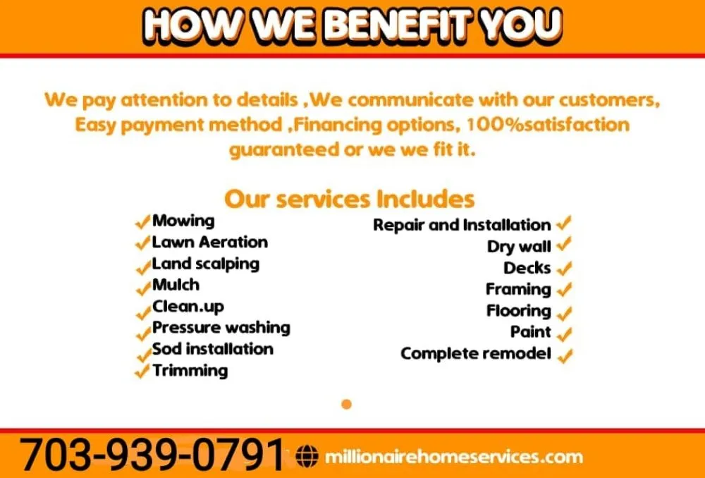 Trusted yard maintenance with custom design in Woodbridge, VA by Millionaire Home Services