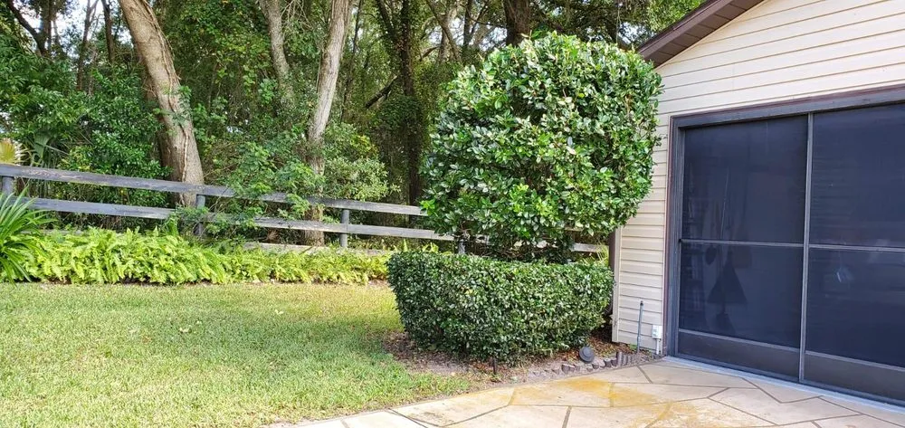 Professional landscaping services with custom design in Lessburg, FL by Millos Lawn Services
