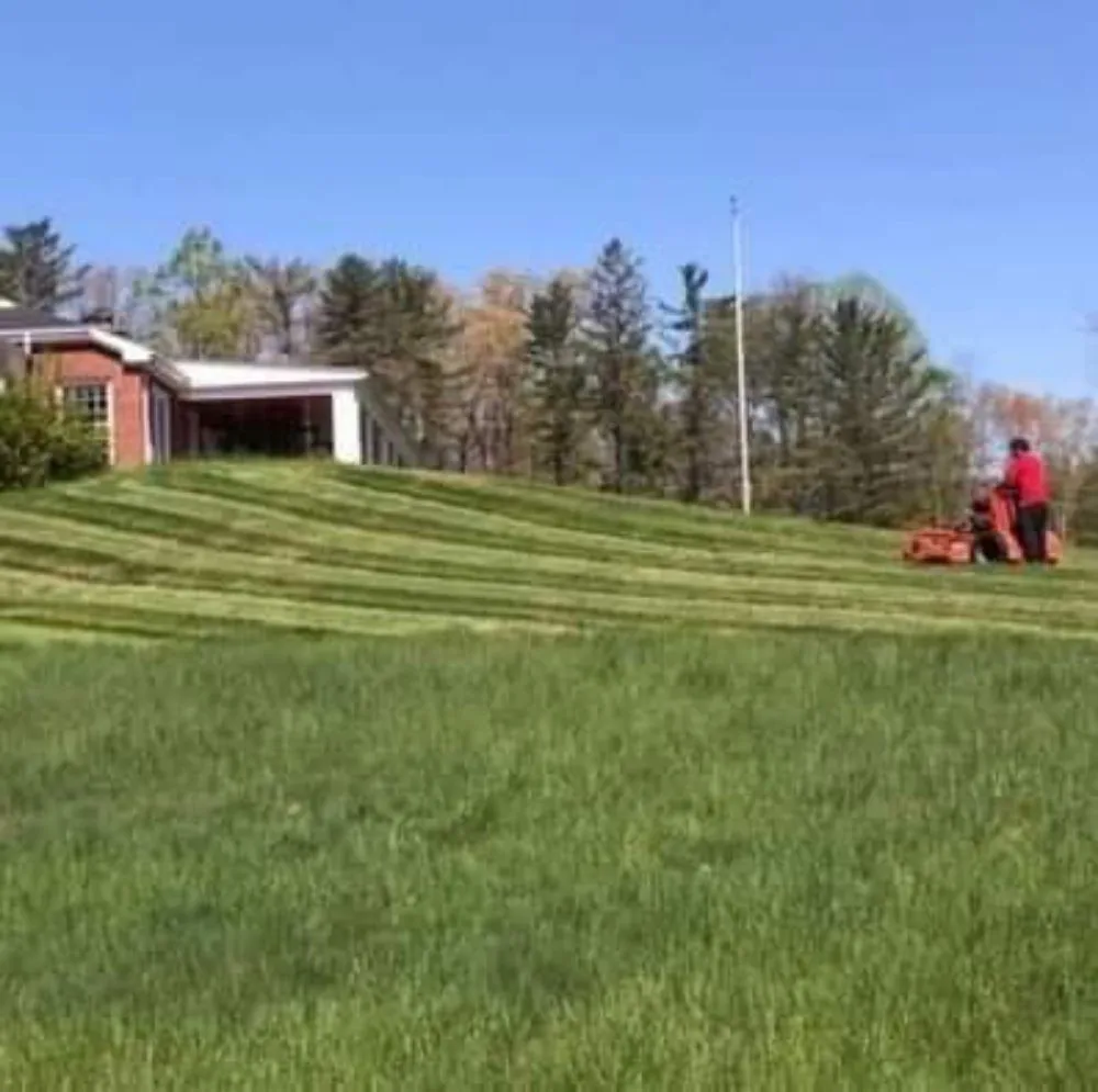 Custom landscape installation in Front Royal, VA by Mills Landscape & Lawn Care