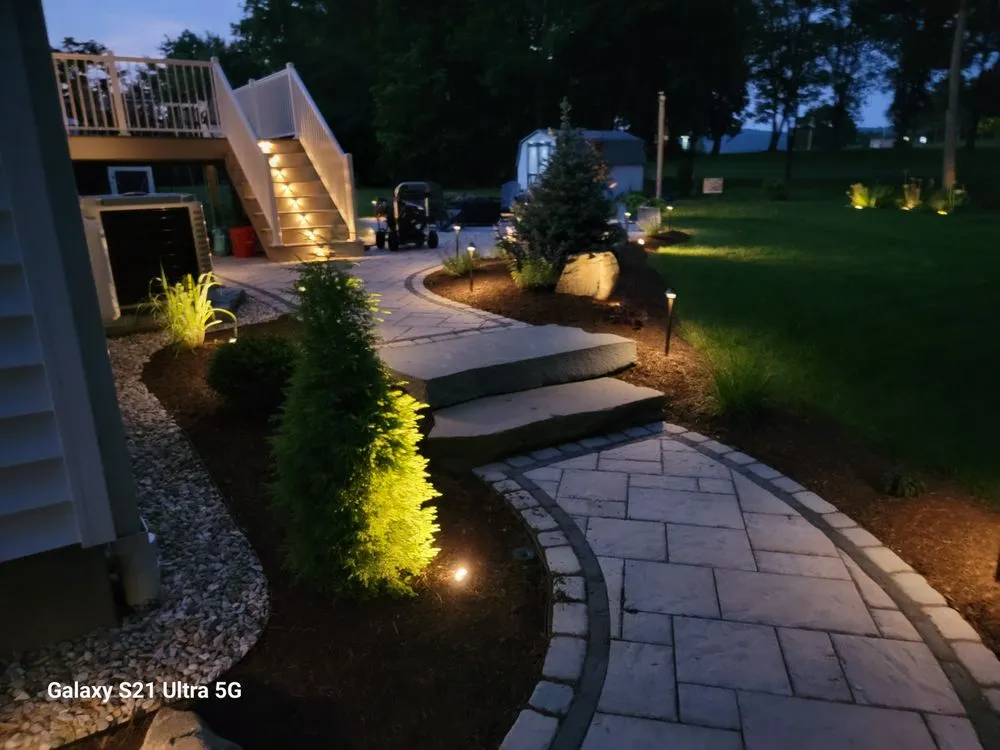 Professional outdoor landscaping for residential properties across Endicott, NY - Milton Construction