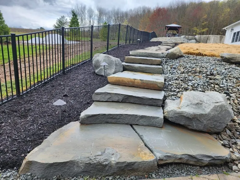 Custom yard maintenance in Endicott, NY by Milton Construction