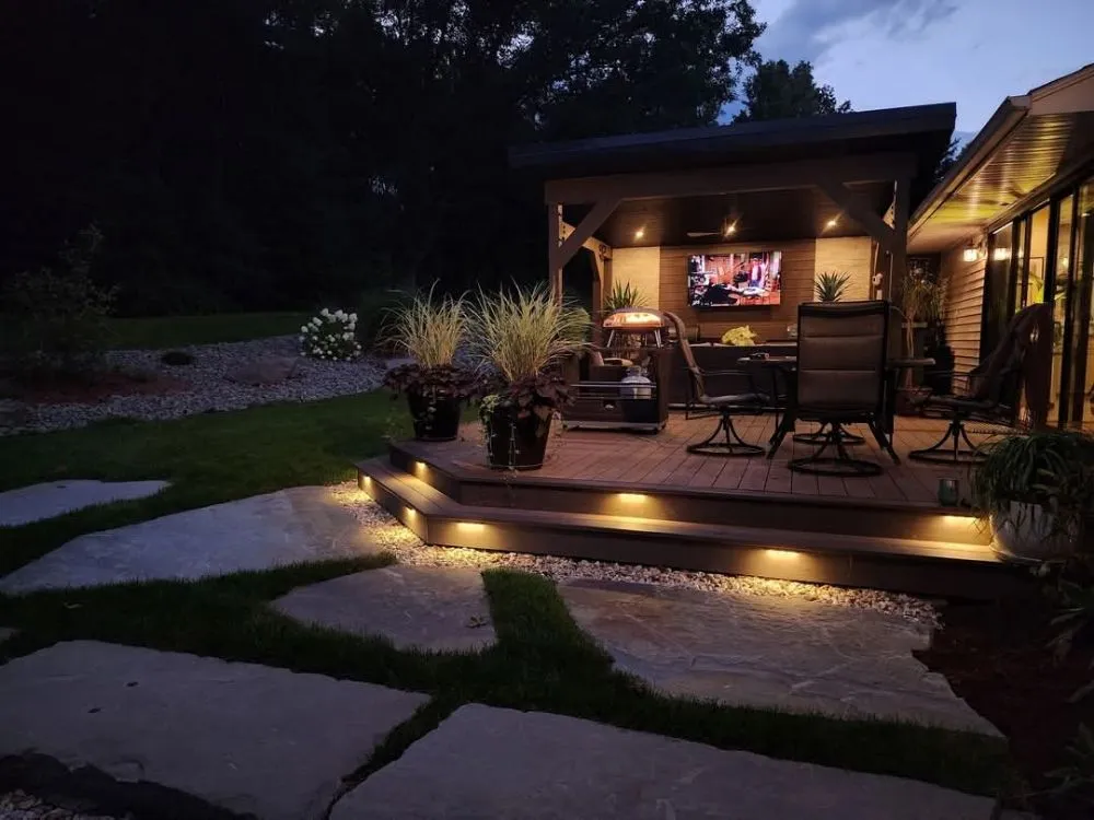 Professional garden landscaping for outdoor upgrades in Endicott, NY by Milton Construction