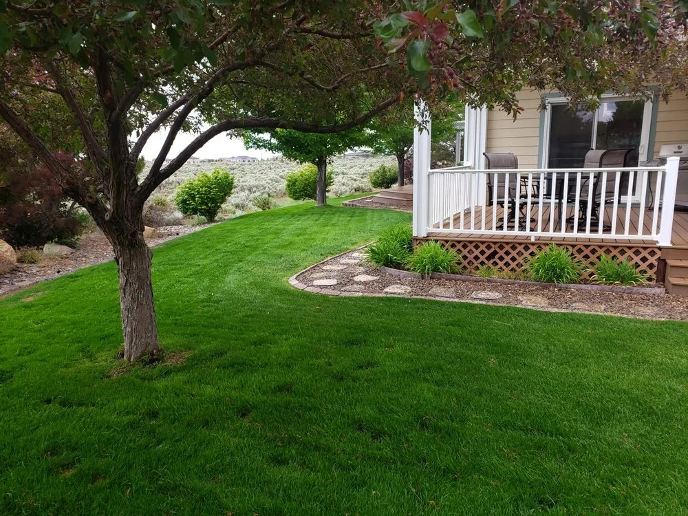 Custom landscape installation with custom design across Gardnerville, NV - Minden Yard Care