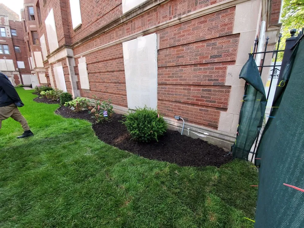 Professional landscape installation for homes in Chicago, IL by Mingo & Sons Lawn & Landscape