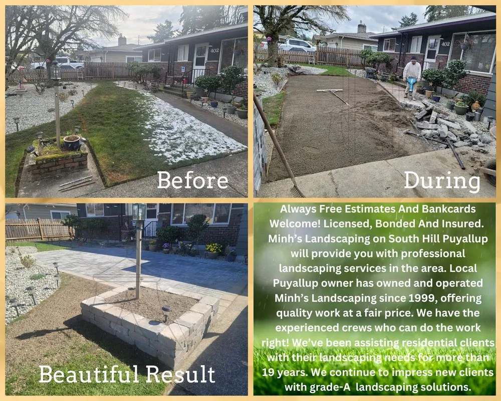 Top-rated residential landscaping in Puyallup, WA - Minh's Landscaping