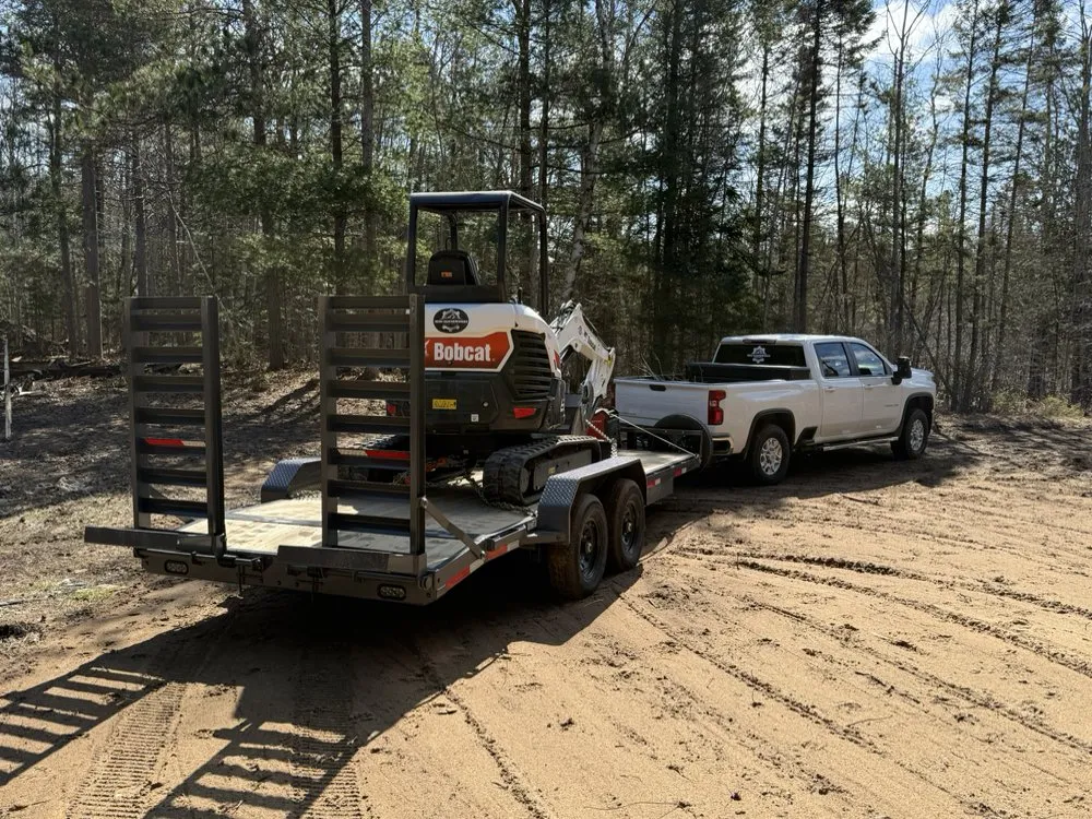 Professional landscape installation for beautiful yards in Manistique, MI by Mini Earthworks