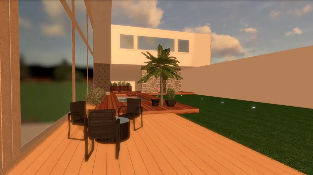 Custom landscape installation in Bloomfield Hills, MI by Minimalsim Design Build