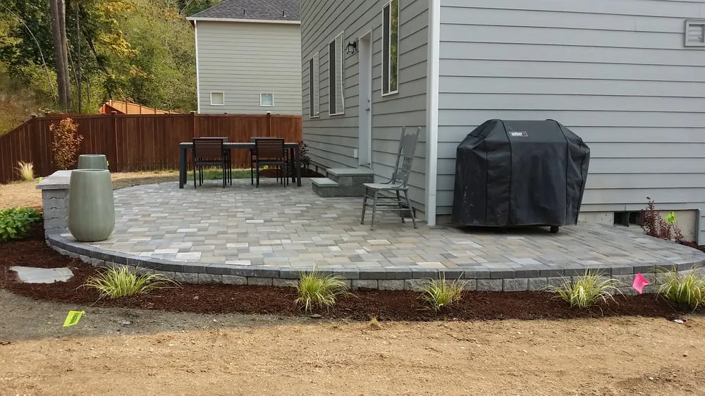 Custom residential landscaping in Lacey, WA by Mint Landscapes