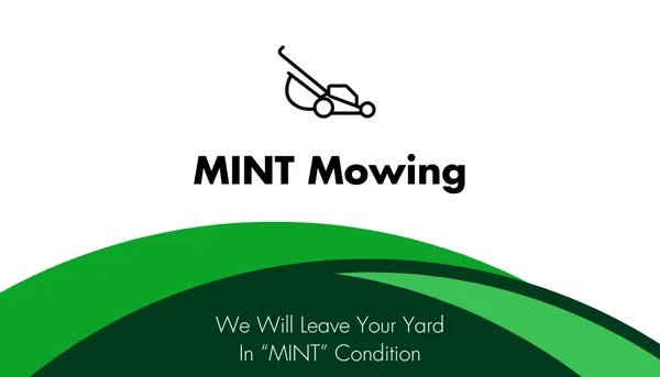 Mint Mowing Logo