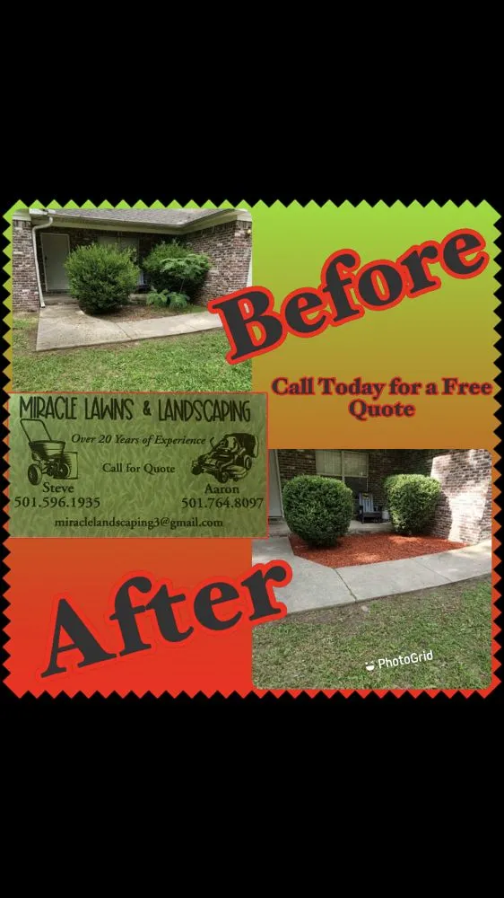 Local lawn care service in Conway, AR - Miracle Lawns & Landscaping