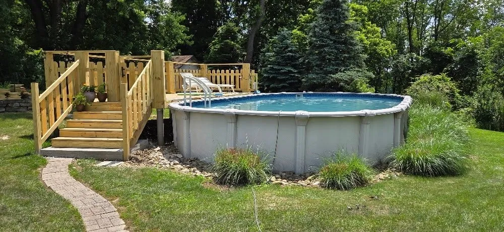 Custom garden landscaping in Connellsville, PA by Miraculous Clean Up Services