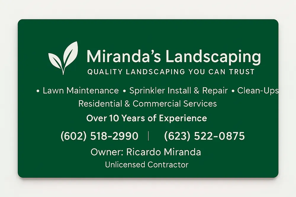 Expert landscape installation in Phoenix, AZ - Miranda’s Landscaping