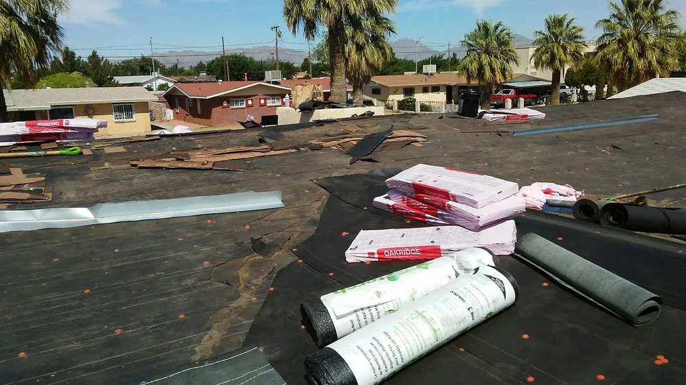 Local landscape installation in El Paso, TX by Mireles Roofing and Construction