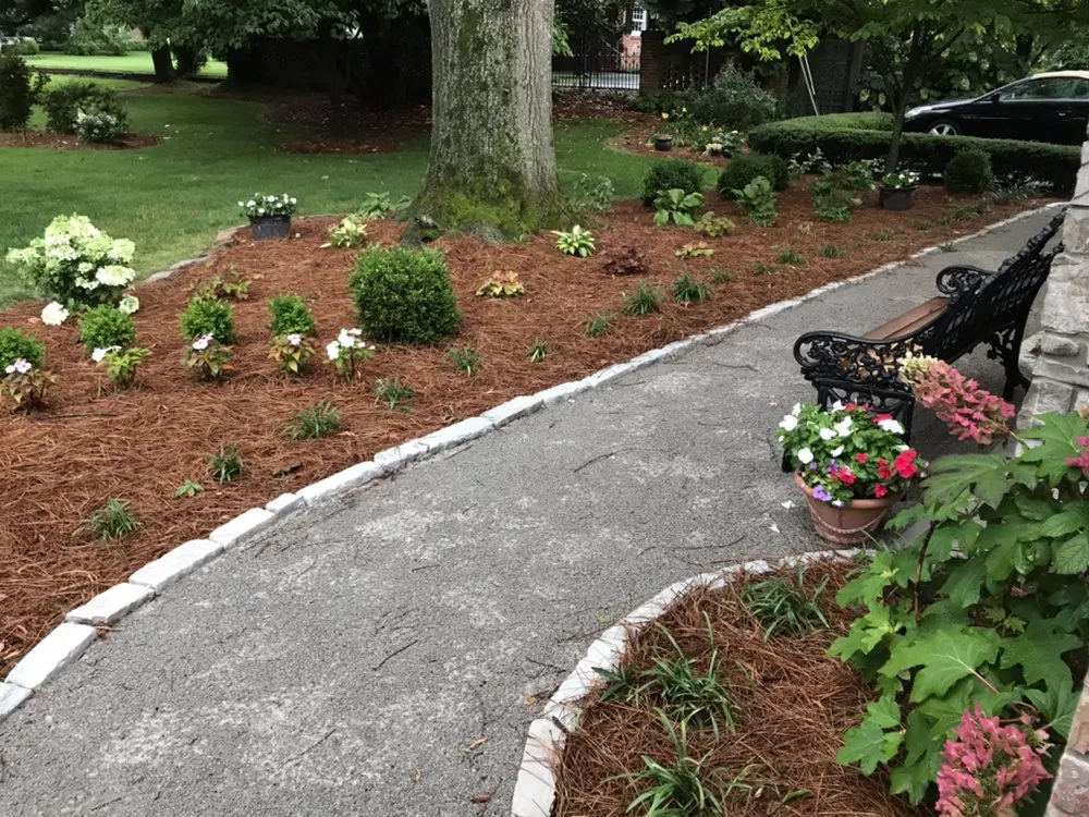 Professional outdoor landscaping in Nicholasville, KY by Miss Mow It All
