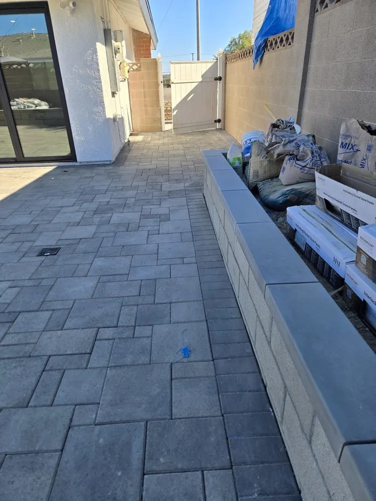 Affordable lawn mowing service with custom design in Garden Grove, CA by Mission Construction and Engineering