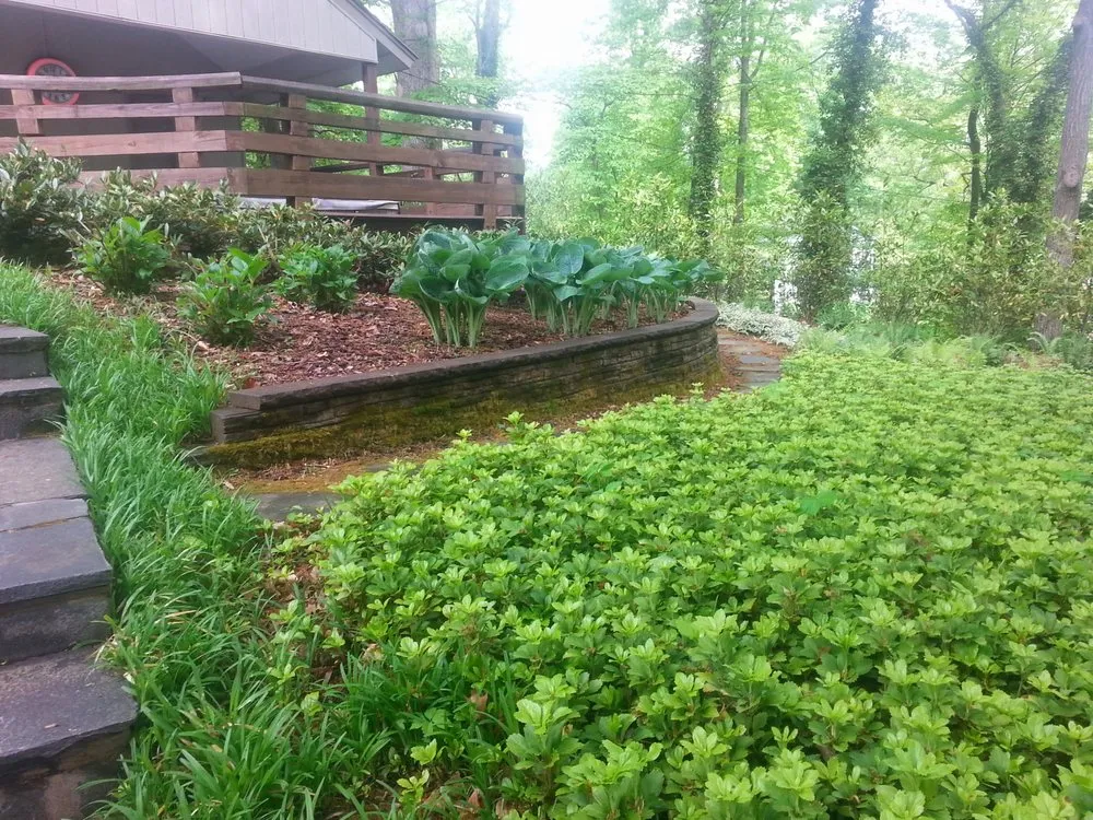 Custom outdoor landscaping in Clarkesville, GA by Mitchell Landscape Management