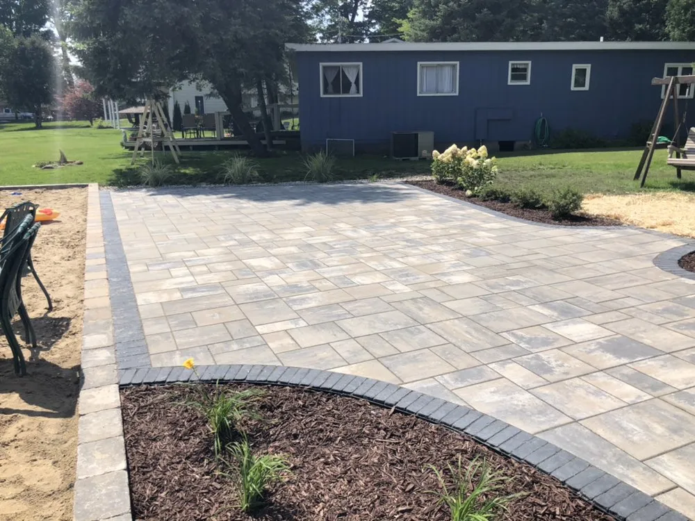Custom outdoor landscaping with custom design across Dowagiac, MI - Mitchell Outdoor & Design