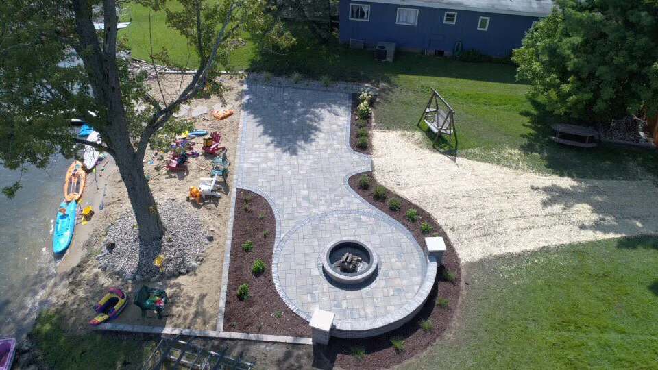 Professional yard cleanup service in Dowagiac, MI by Mitchell Outdoor & Design