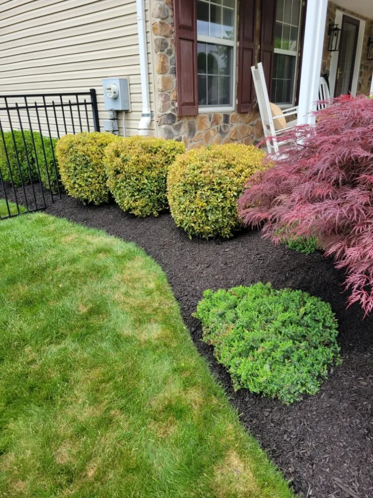 Custom landscaping services for homes in Trumbauersville, PA by Mitchell Outdoor Services