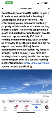 Mitchell’s Fencing and Landscaping