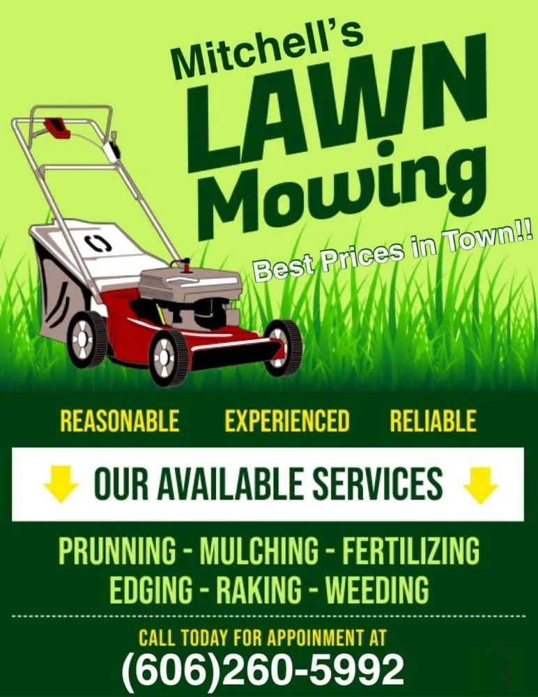 Affordable yard cleanup service for beautiful yards in Corbin, KY by Mitchell's lawn care