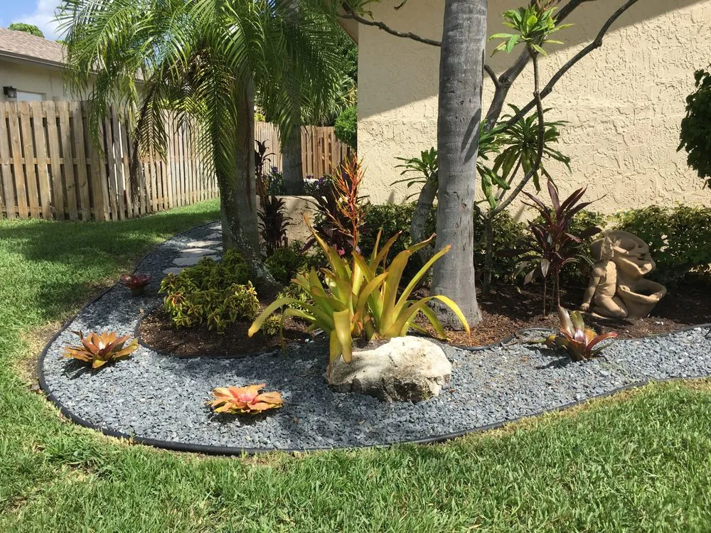 Affordable garden landscaping for beautiful yards in Pompano Beach, FL by Mixin Green