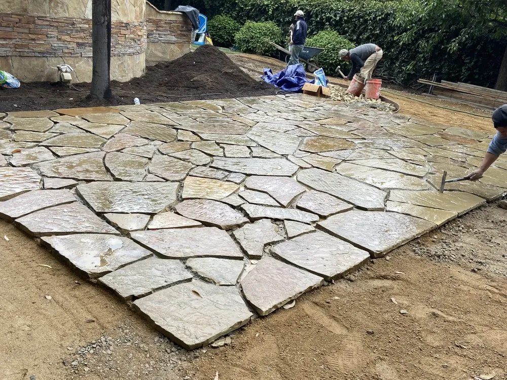 Custom residential landscaping for residential properties in Los Angeles, CA by M&J Greenery Landscaping