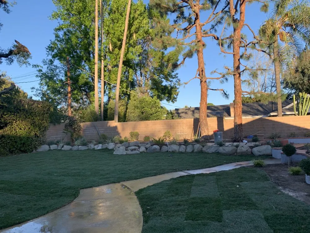 Professional garden landscaping in Los Angeles, CA by M&J Greenery Landscaping