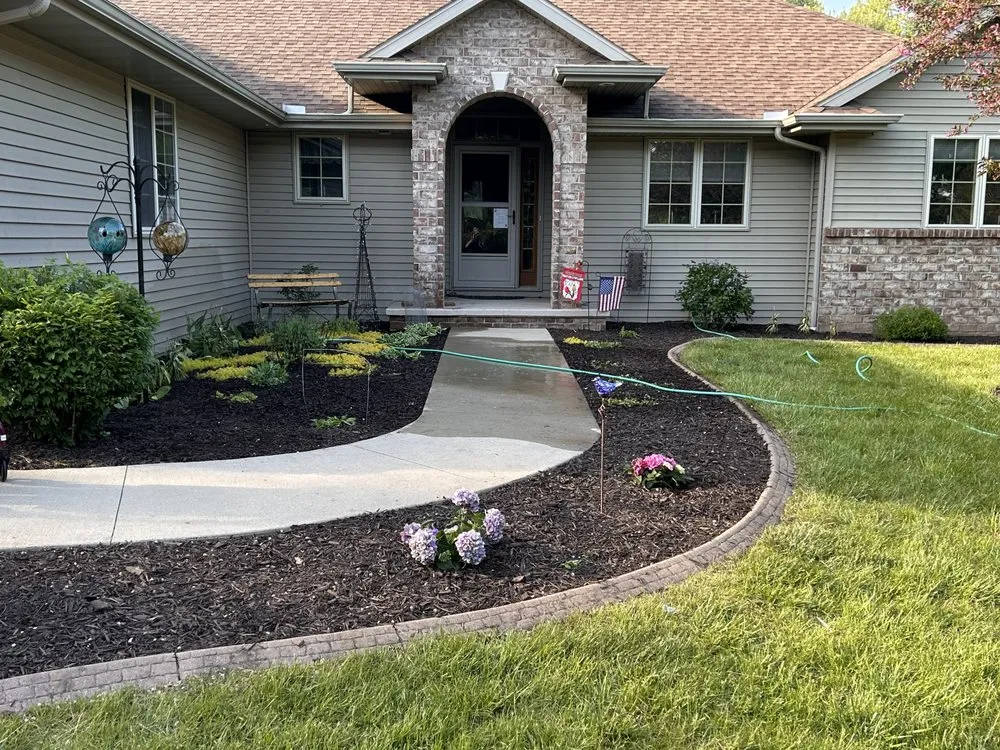 Professional landscape installation in De Pere, WI by MJ Landscaping & JunkRemoval