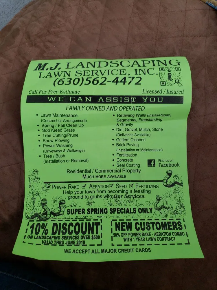 Custom lawn mowing service in Winfield, IL by Mj Landscaping