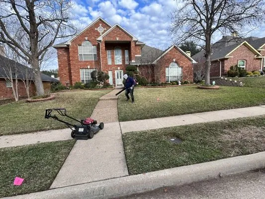 MJ Lawn Care and Gutter Service Logo