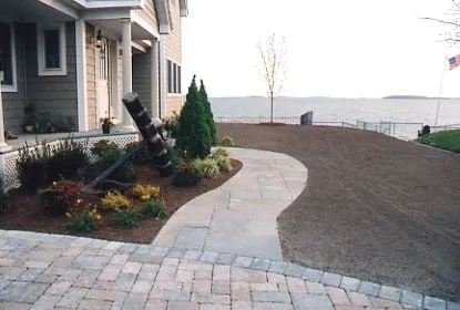 Professional garden landscaping in Quincy, MA by MJ Nicholls Landscaping