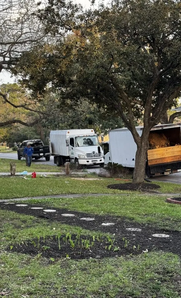 Top-rated outdoor landscaping with custom design in Spring, TX by M&J Tree Professionals