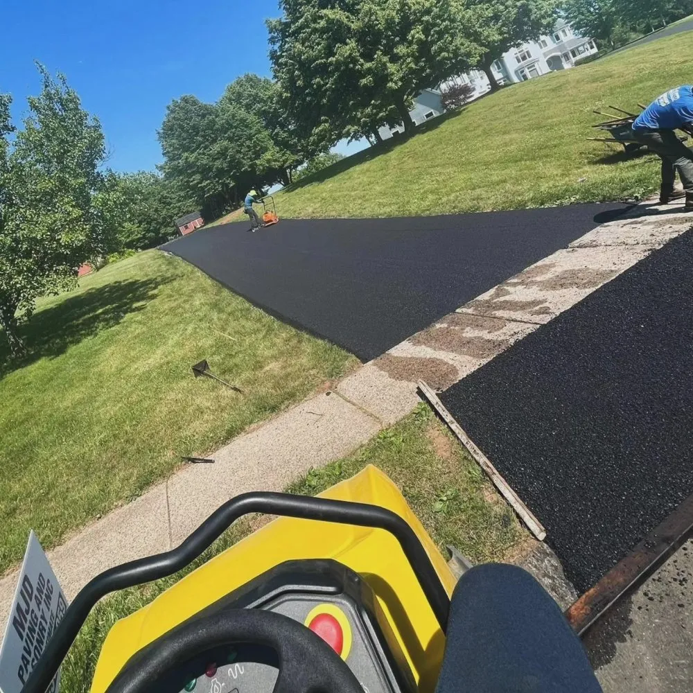 Professional landscape installation in Leesburg, VA by MJD Paving & Masonry