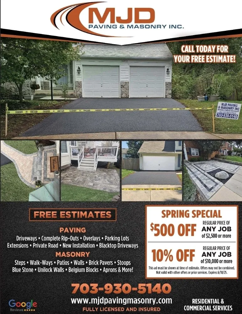 Local landscape design in Leesburg, VA - MJD Paving & Masonry