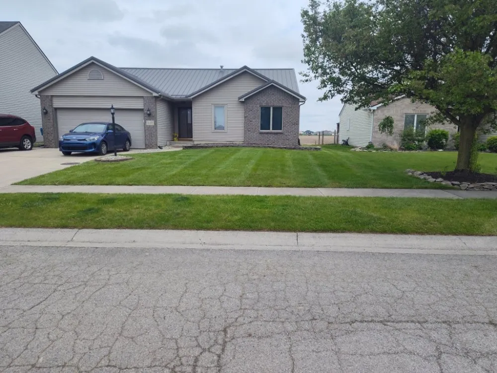 Custom residential landscaping with custom design in Fort Wayne, IN by MJ'S Affordable Lawn Care