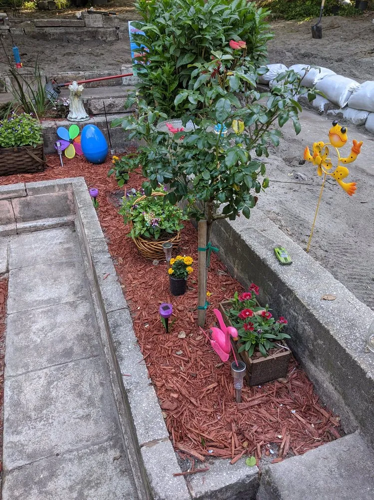 Custom landscaping services for residential properties in Hawthorne, FL by MJ's Lawn & Garden