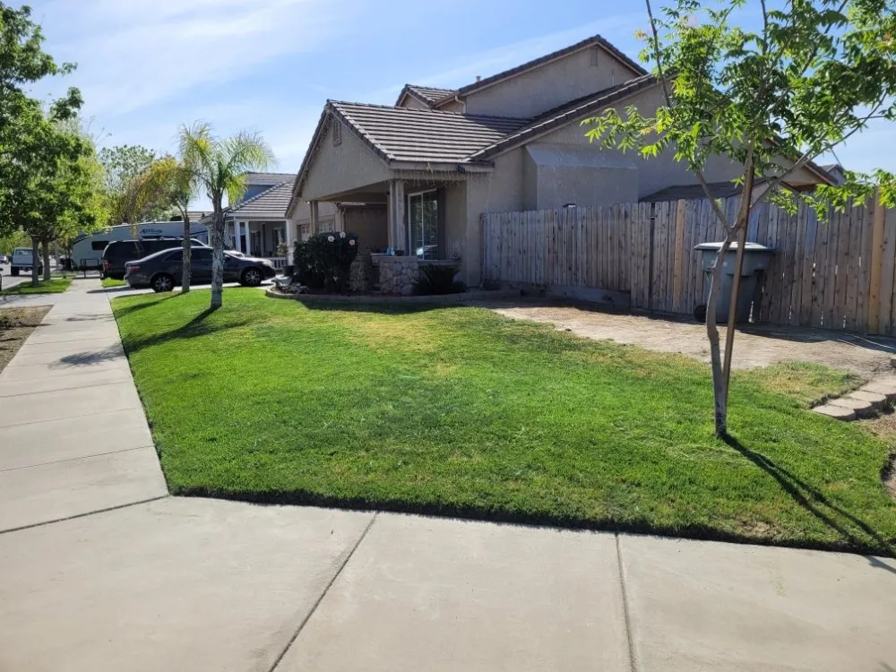 Expert outdoor landscaping for residential properties in Hanford, CA by MJ's Lawn Care
