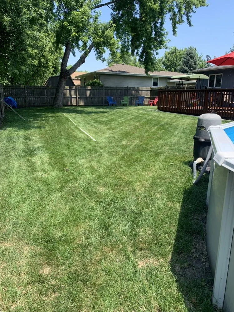 Custom landscape installation in Joliet, IL by MJs Lawncare