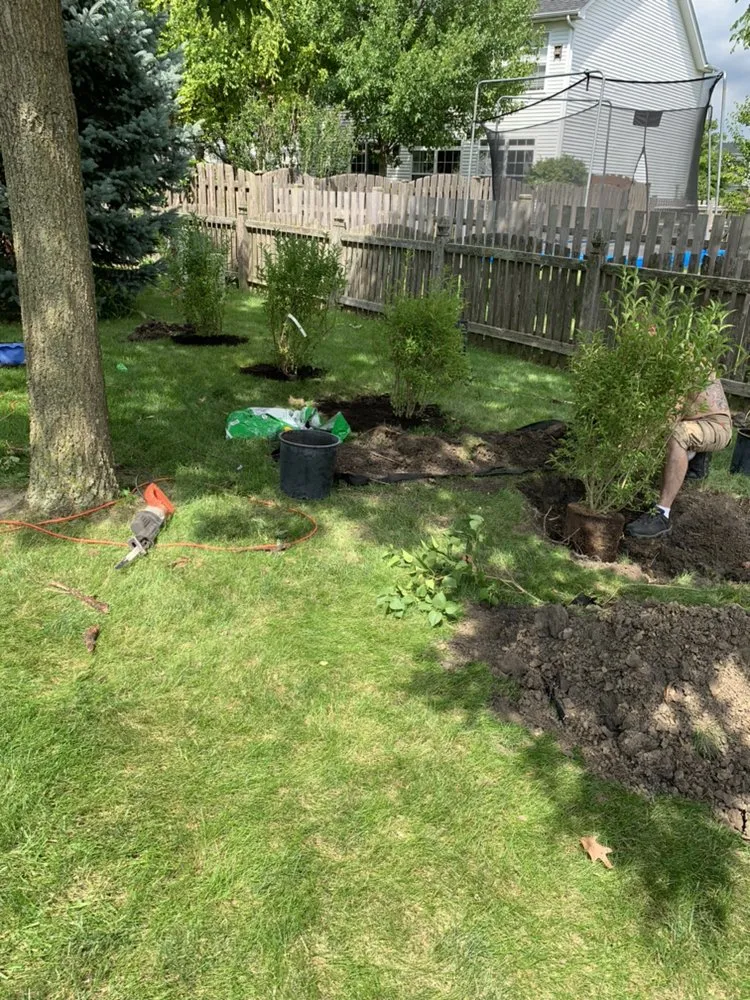 Custom landscape design in Joliet, IL by MJs Lawncare