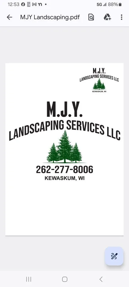 Professional landscape design near you across Kewaskum, WI - M.J.Y Landscaping Services