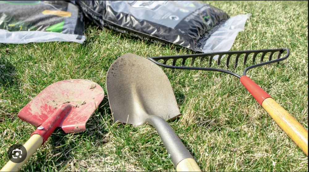 Custom landscape installation with custom design in Del City, OK by MK Lawn Care