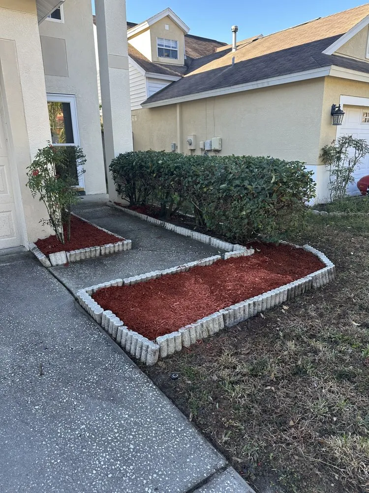 Custom landscape installation near you in Wesley Chapel, FL by M&K Lawn Care Services LLC