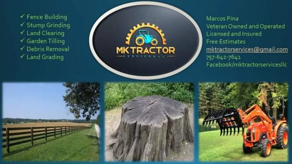 Local yard maintenance in Suffolk, VA by MK Tractor Services