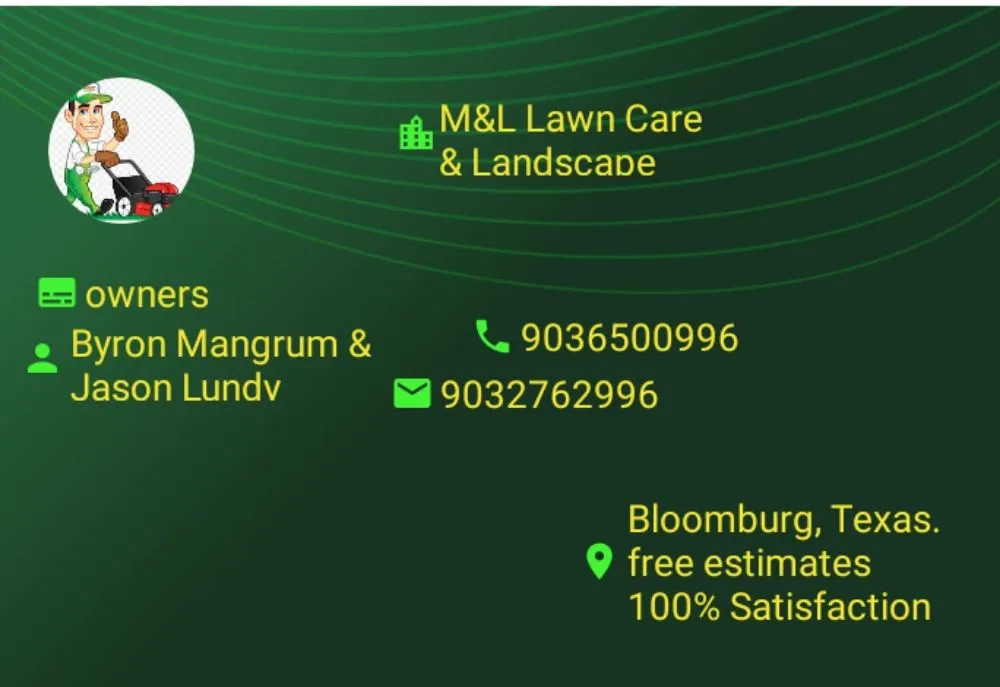 Top-rated lawn care service in Bloomburg, TX by M&L Lawn Care Service