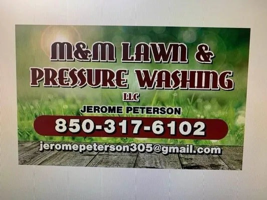M&M Lawn and Pressure Washing Logo
