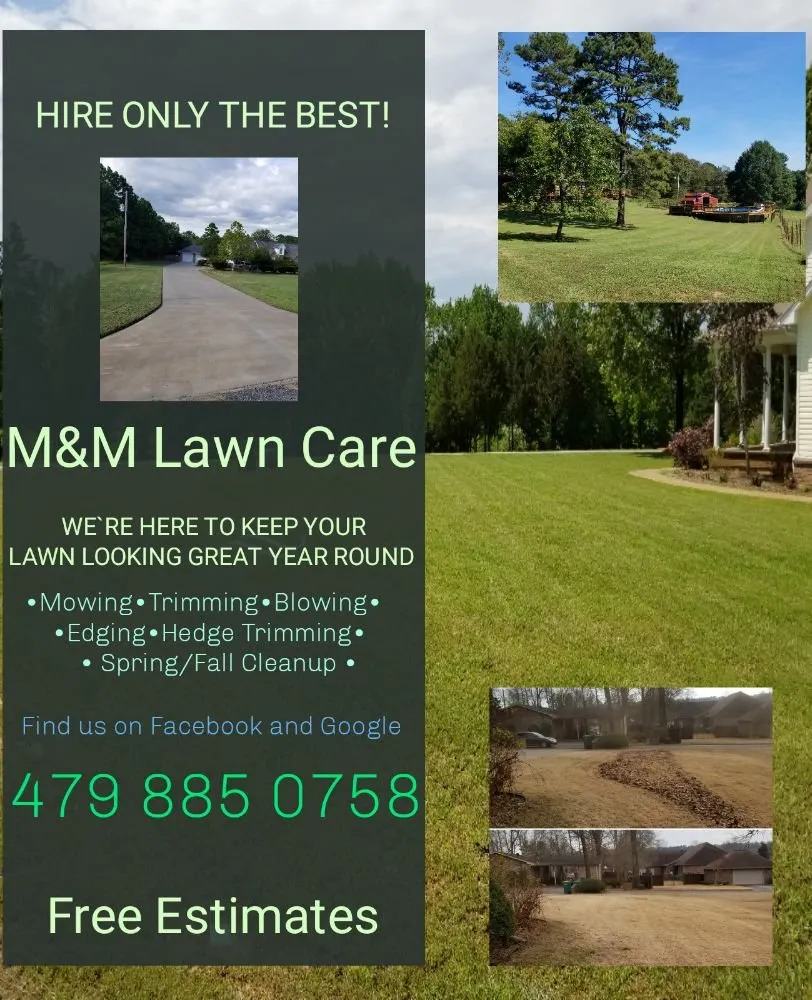 Professional lawn care service for homes in Knoxville, AR by M&M Lawn Care